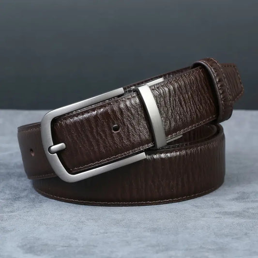 Cowhide men's belt